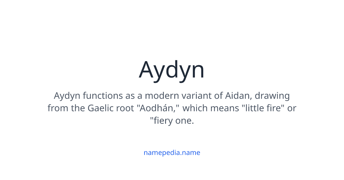 Aydyn Meaning, Origin, Nicknames & Popularity | Namepedia