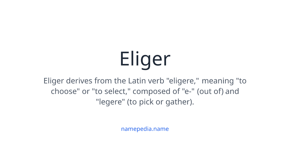 Liger Names Eliger Meaning, Origin, Nicknames & Popularity | Namepedia
