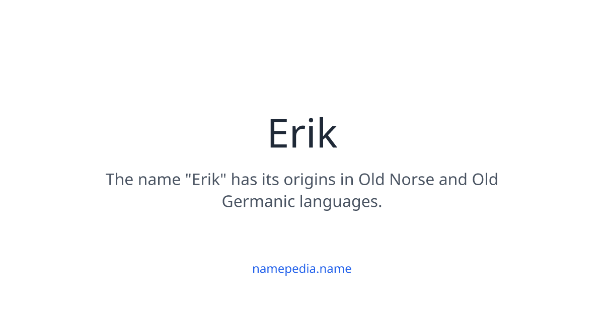 Eric intelligence overview