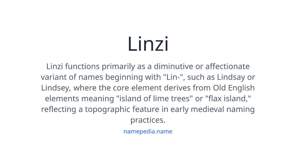 Linzi Ramsden Linzi Meaning, Origin, Nicknames & Popularity | Namepedia