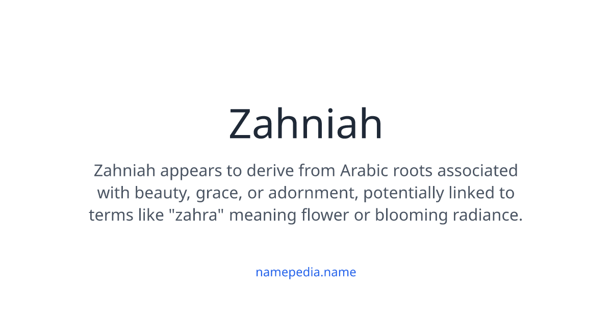 Zaniel Zahniah Meaning, Origin, Nicknames & Popularity | Namepedia
